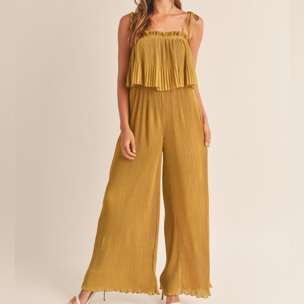Mable Mustard Yellow Jumpsuit Medium NWT